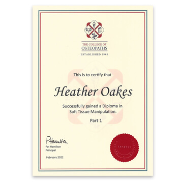 The College of Osteopaths - Part 1 - Soft Tissue Manipulation