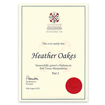 The College of Osteopaths - Part 2 - Soft Tissue Manipulation